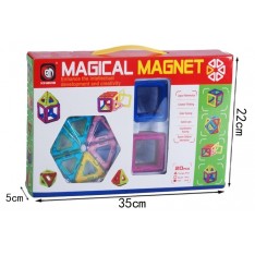 Kolorowe klocki magnetyczne MAGICAL MAGNET 20SZT E1