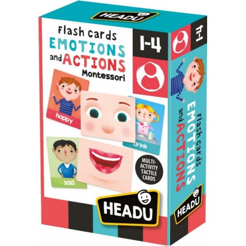 Emocje i reakcje Fiszki Montessori Headu 1-4